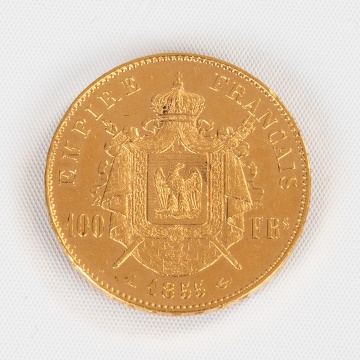France 100 Francs 1855A Gold Coin