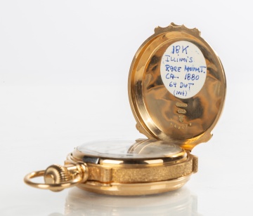 Illinois Watch Co. 18K Gold Pocket Watch