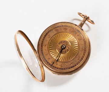 Breguet 18K Rose Gold Quarter Repeating Open Face Pocket Watch