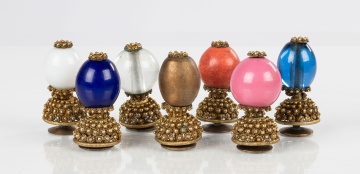 Seven Mandarin Hat Buttons