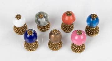 Seven Mandarin Hat Buttons