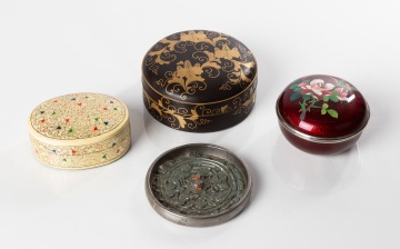 Japanese Lacquerware & Cloisonne Enamel Boxes