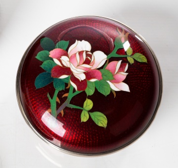 Japanese Lacquerware & Cloisonne Enamel Boxes