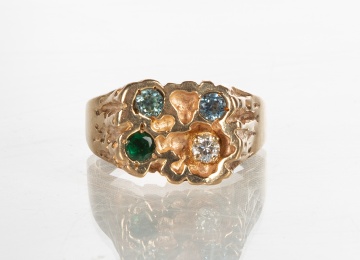 Men's 14K Gold Gemstone Ring