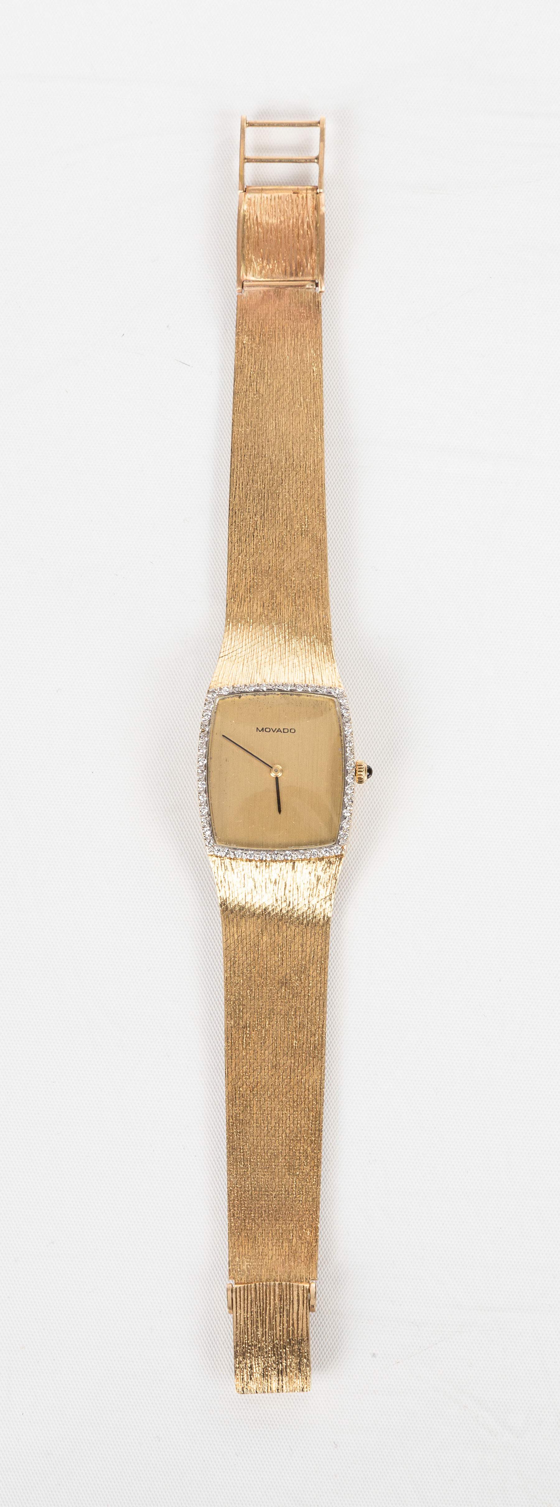 Men's Movado 14K Gold Dress Watch | Cottone Auctions