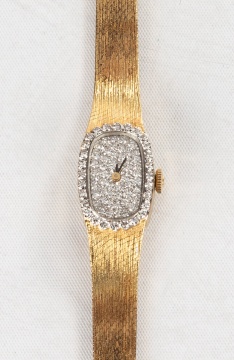 Ladies' Omega 14K Gold & Diamond Wristwatch