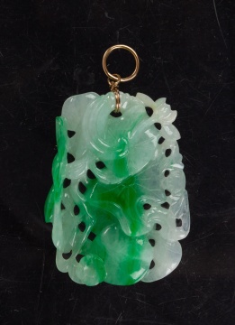 Jade Lotus Leaf Necklace & Pendant