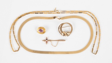 Gold Necklaces & Brooches