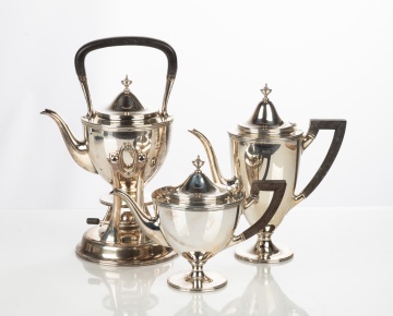 Tiffany & Co. Three-Piece Sterling Silver Coffee, Tea, & Kettle