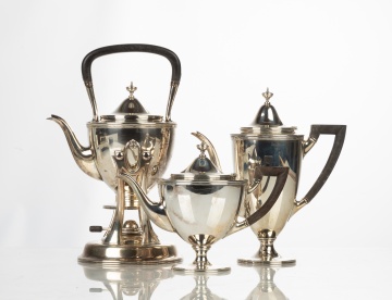 Tiffany & Co. Three-Piece Sterling Silver Coffee, Tea, & Kettle