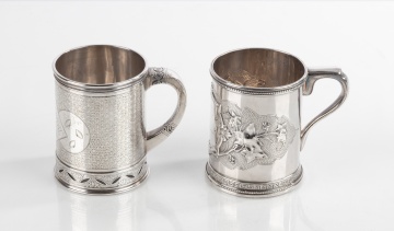 Two Early Tiffany & Co. Sterling Silver Mugs