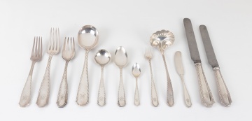Tiffany & Co., Marquise Sterling Silver Flatware Service