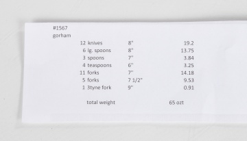 Gorham Sterling Silver Flatware & Wallace Serving Piece