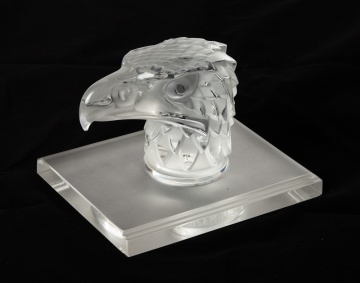 Lalique Tete d'Aigle (Eagle Head) Bookend