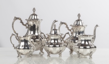 Poole Five-Piece Sterling Silver Tea & Coffee Service