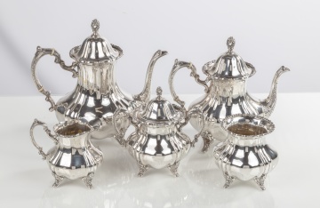 Poole Five-Piece Sterling Silver Tea & Coffee Service