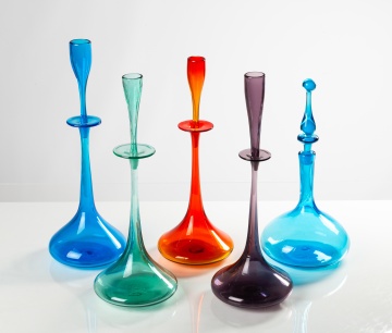 Wayne Husted, Blenko Shot Glass Decanters