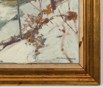 Milton W. Holm (American, 1903-1999) "Village Outskirts"