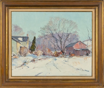 Milton W. Holm (American, 1903-1999) "Old Farm Winter"