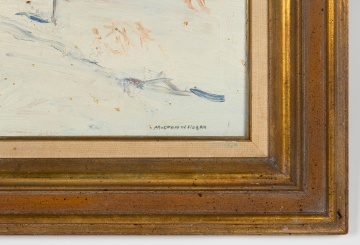 Milton W. Holm (American, 1903-1999) "Old Farm Winter"