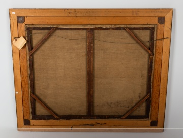 Painting of Firing Squad / Execution Scene in Village Square