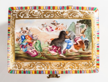 Italian Capodimonte Jewelry Casket