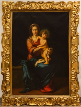 After Bartolome Esteban Murillo (Spanish, 1617-1682) Madonna & Child
