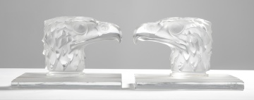 Lalique Tete d'Aigle (Eagle Head) Bookend