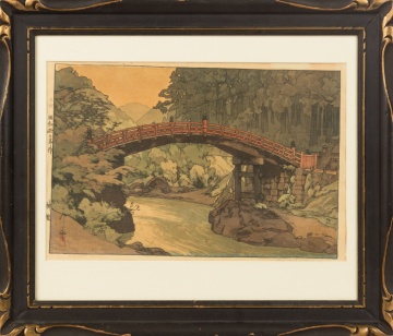 Hiroshi Yoshida (Japanese, 1876-1950) "Sacred Bridge"