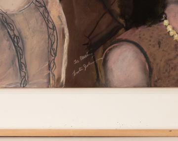 Lester Johnson (American, 1919-2010) "Passing Crowd"