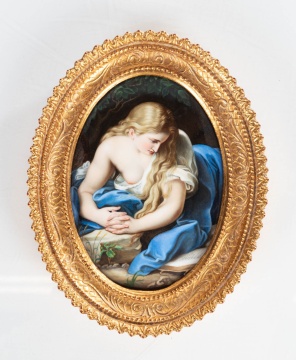 KPM Plaque, "The Penitent Magdalene"