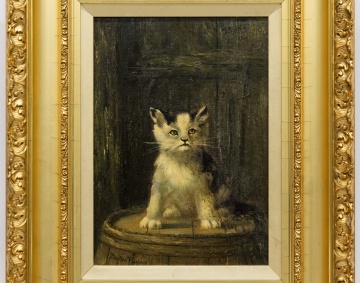 Atherton Furlong (American, 1849-1919) Kitten / Cat Portrait