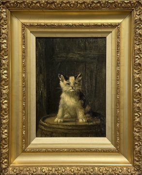 Atherton Furlong (American, 1849-1919) Kitten / Cat Portrait