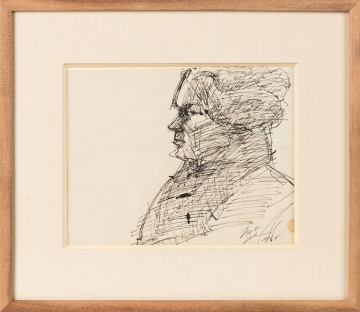 Lester Johnson (American, 1919-2010) Beethoven Drawing