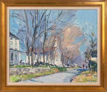 Milton W. Holm (American, 1903-1999) Street Scene