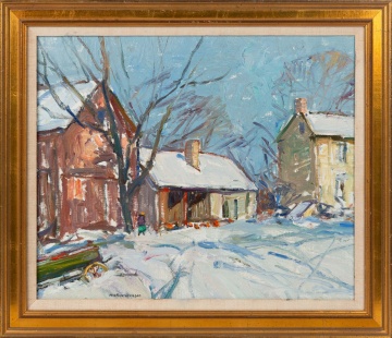 Milton W. Holm (American, 1903-1999) Winter Scene