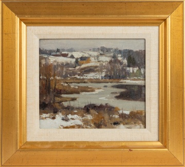 Frank Barney (American, 1862-1954) "November Thaw"