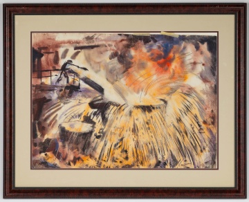 Robert Blair (American, 1912-2003) Bethlehem Steel Workers