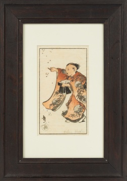 Helen Hyde (American, 1868-1919) "Driving out the Demons" (Casting out Bad Luck)