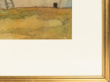 M. Louise Stowell (American, 1861-1930) Boy and Lobster Trap