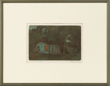 Pedro Joseph De Lemos (American, 1882-1954) The Lighted Window, Old Abode in Monterey, California