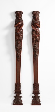 Pair of Architectural Maidens, Attributed to R. J. Horner
