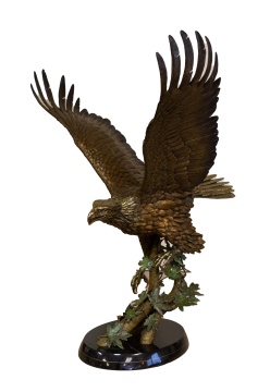 Michael F. Maiden (Oregon, Late 20th Century) "The American Dream" Bronze Eagle Sculpture