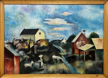 M. Rozmarin, Folk Farm Scene