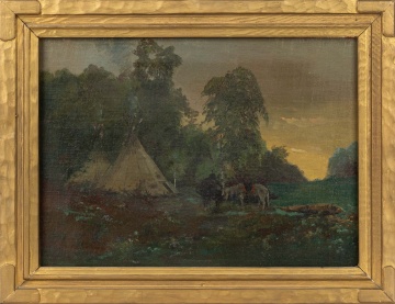 Attributed to Alexis Jean Fournier (American, 1865-1948) Native American Landscape