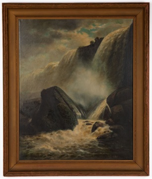 19th Century Painting of Niagara Falls