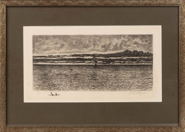 Amos W. Sangster (American, 1833-1904) "Lake Ontario, Plate L"