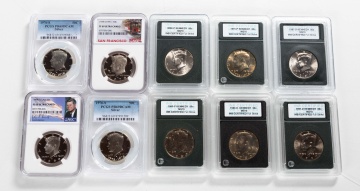 (8) Kennedy Half Dollar Graded Proofs