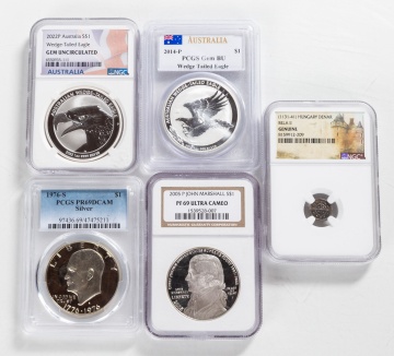 Graded American & Continental Silver Coins