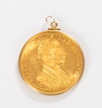 1915 Gold 4 Ducat Austria Restrike